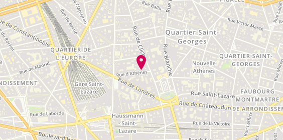 Plan de MNT – Mutuelle Nationale Territoriale, 4 Rue d'Athènes, 75009 Paris