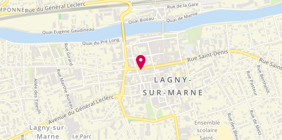 Plan de MAAF Assurances LAGNY SUR MARNE, 27 Rue Gambetta, 77400 Lagny-sur-Marne