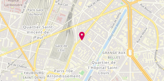 Plan de AXA Assurance et Banque Abravanel B. Abravanel G, 200 Rue du Faubourg Saint-Martin, 75010 Paris