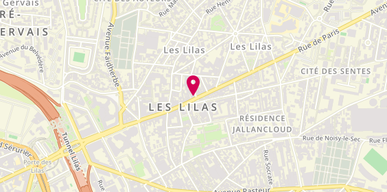 Plan de Caisse d'Epargne Les Lilas, 135 Rue de Paris, 93260 Les Lilas