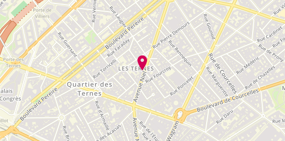 Plan de MAAF Assurances PARIS LES TERNES 17e, 21 avenue Niel, 75017 Paris