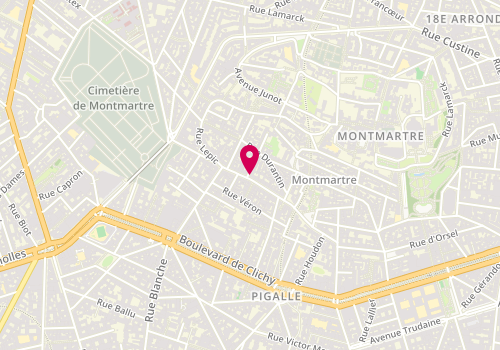 Plan de Caisse d'Epargne Paris Montmartre, 48 Rue des Abbesses, 75018 Paris