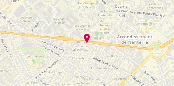 Plan de Allianz Assurance NANTERRE LES AMANDIERS - Laroza & GERONDEAU, 242 avenue Georges Clemenceau, 92000 Nanterre