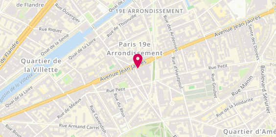 Plan de MAAF Assurances PARIS JAURES, 118 avenue Jean Jaurès, 75019 Paris