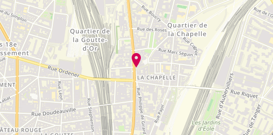 Plan de EIRL Alexis Mazingue, 12 Rue de la Chapelle, 75018 Paris