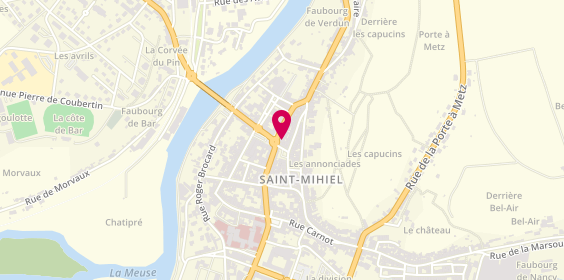 Plan de AXA Assurance et Banque ROLAND Christine et Stephane, 36 Rue Basse des Fossés, 55300 Saint-Mihiel