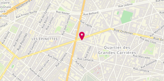 Plan de Aviva, 268 Rue Marcadet, 75018 Paris