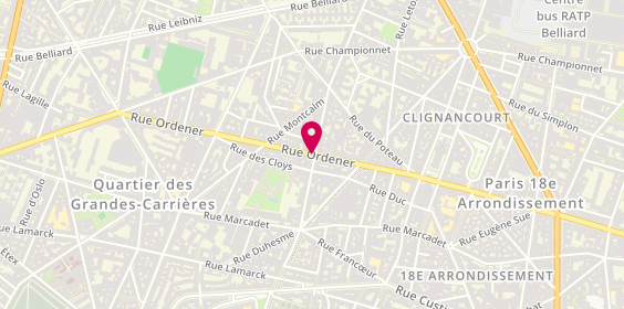 Plan de Groupama, 137 Rue Ordener, 75018 Paris