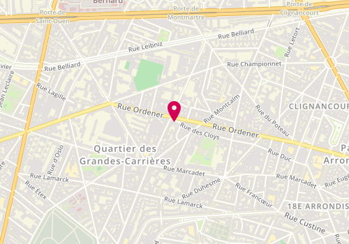 Plan de MAAF Assurances PARIS ORDENER 18e, 61 Rue des Cloys, 75018 Paris
