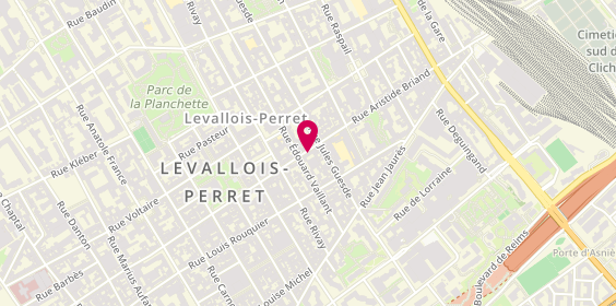 Plan de MAAF Assurances LEVALLOIS PERRET, 98 Rue Aristide Briand, 92300 Levallois-Perret