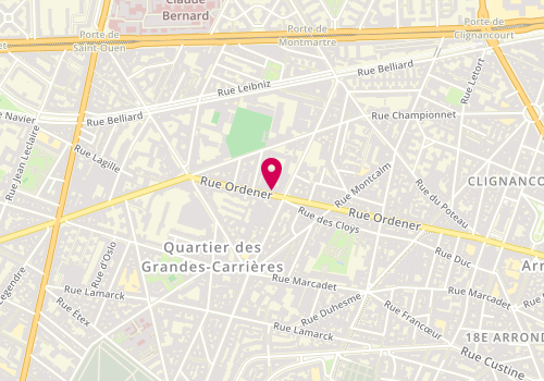 Plan de Caisse d'Epargne Paris Ordener, 162 Rue Ordener, 75018 Paris