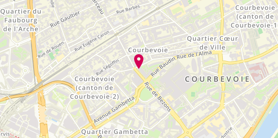 Plan de Caisse d'Epargne, 28 Rue de Bezons, 92400 Courbevoie