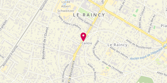 Plan de Allianz, 88 avenue de la Résistance, 93340 Le Raincy