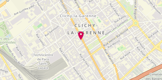 Plan de Caisse d'Epargne Clichy, 73 Boulevard Jean Jaurès, 92110 Clichy