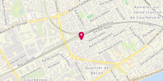 Plan de Keil Oslizlo Agts Généraux, 3 Avenue Séverine, 92400 Courbevoie
