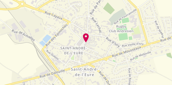 Plan de Caisse d'Epargne Saint Andre de l'Eure, 50 Rue du Chanoine Boulogne, 27220 Saint-André-de-l'Eure
