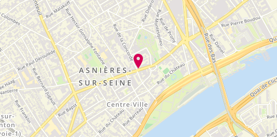 Plan de Caisse d'Epargne Asnieres, 2 Rue de la Concorde, 92600 Asnières-sur-Seine