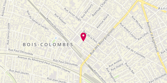 Plan de MAAF Assurances BOIS COLOMBES, 19 Rue Raspail, 92270 Bois-Colombes