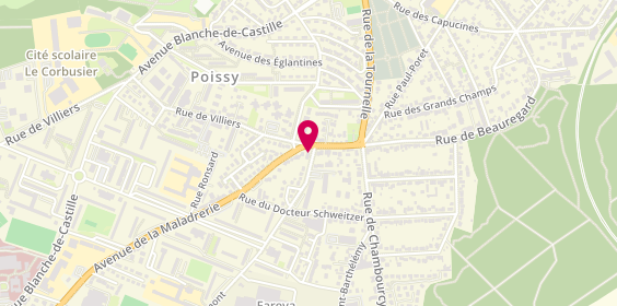 Plan de AXA Assurance et Banque Sébastien BENHAMOU, 2 Rue d'Aigremont, 78300 Poissy