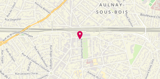 Plan de Allianz Assurance AULNAY SOUS BOIS - Frédéric FERCOT, 2 avenue Dumont, 93600 Aulnay-sous-Bois
