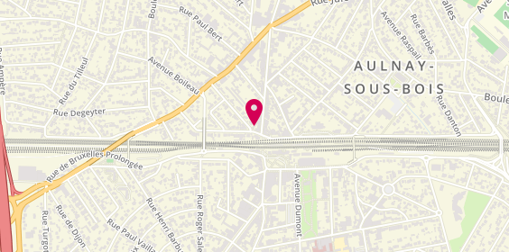 Plan de MAAF Assurances AULNAY SOUS BOIS, 2 avenue Germain Papillon, 93600 Aulnay-sous-Bois