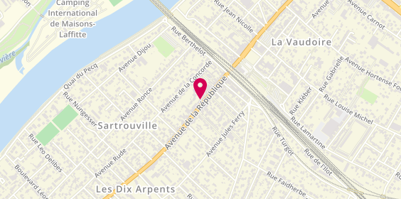 Plan de AXA, 42 avenue de la République, 78500 Sartrouville