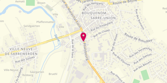 Plan de Agence Groupama Sarre Union, 17 Route de Phalsbourg, 67260 Sarre-Union