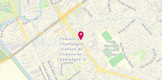 Plan de AXA Larquey Pinto, 27 avenue du Général Charles de Gaulle, 51000 Châlons-en-Champagne