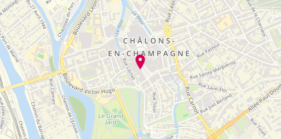 Plan de AESIO mutuelle, 24 place de la République, 51000 Châlons-en-Champagne