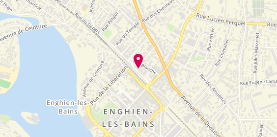 Plan de AXA Assurance et Banque LAFARGUE Nicolas, 12 Rue du Départ, 95880 Enghien-les-Bains