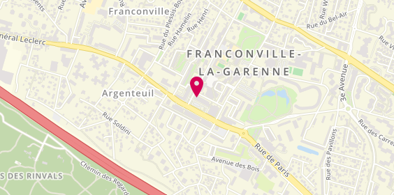 Plan de AXA Assurance et Banque HABIBOU Michaël, 110 Rue du Général Leclerc, 95130 Franconville