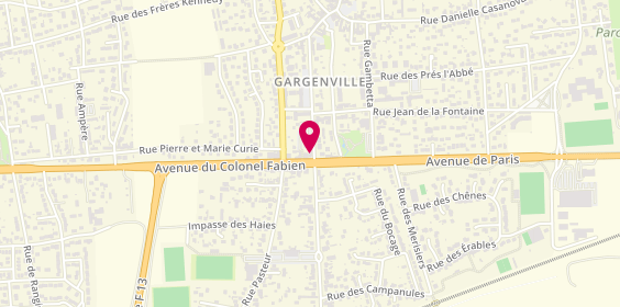 Plan de Caisse d'Epargne Gargenville, 1 avenue Mademoiselle Dosne, 78440 Gargenville