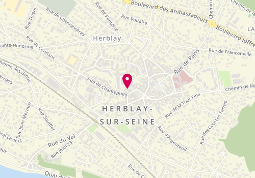 Plan de Caisse d'Epargne Herblay, place de la Halle, 95220 Herblay-sur-Seine