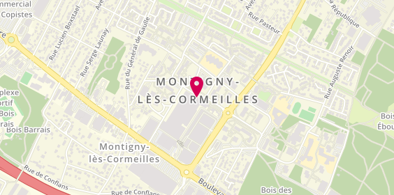 Plan de Caisse d'Epargne Montigny-les-Cormeilles, Centre Commercial 
Av. Aristide Maillol le Pavé de Montigny, 95370 Montigny-lès-Cormeilles