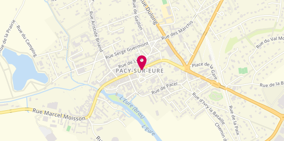 Plan de Agence Groupama Pacy Sur Eure, 74 Rue Edouard Isambard, 27120 Pacy-sur-Eure