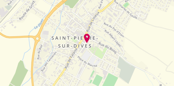 Plan de Caisse d'Epargne St Pierre sur Dives, 2 place du Marché, 14170 Saint-Pierre-en-Auge