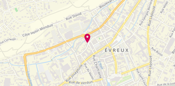 Plan de Axa Régnault, 23 Rue Saint-Thomas, 27000 Évreux