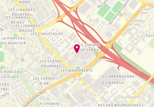 Plan de La Mutuelle Générale, 12-14 Rue des Chauffours Immeuble l'Ordinal, 95000 Cergy