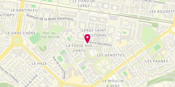 Plan de MMA, 35 avenue de Mondétour, 95800 Cergy