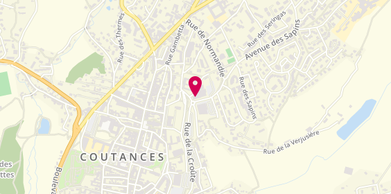 Plan de Allianz Assurance COUTANCES - Assurances MER ET BOCAGE, 16 Bis Rue de Normandie, 50200 Coutances