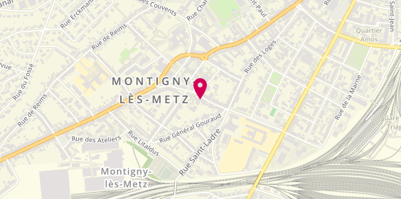 Plan de MAAF Assurances METZ MONTIGNY, 25 Rue des Martyrs de la Résistance, 57950 Montigny-lès-Metz