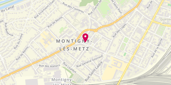 Plan de Matmut, 10 Rue des Martyrs de la Résistance, 57950 Montigny-lès-Metz