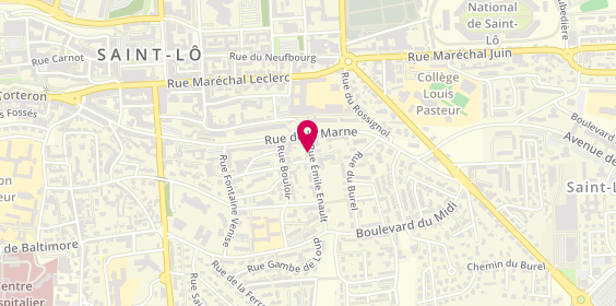 Plan de Mutame & Plus, 4 Rue Emile Enault, 50000 Saint-Lô