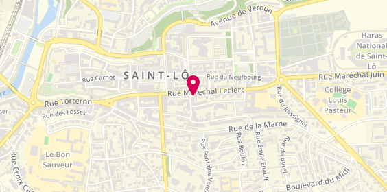Plan de GMF Assurances ST LO, 38 Rue Maréchal Leclerc, 50000 Saint-Lô