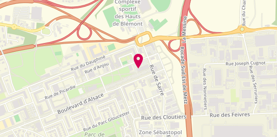 Plan de Caisse d'Epargne Lorraine Champagne, 19 Rue de Picardie, 57070 Metz