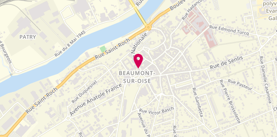 Plan de MAAF Assurances BEAUMONT SUR OISE, 1 Bis Rue Nationale, 95260 Beaumont-sur-Oise