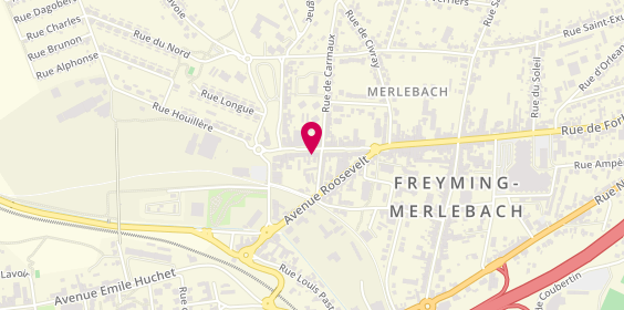 Plan de AXA, 25 Rue Maréchal Foch, 57800 Freyming-Merlebach
