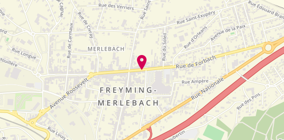 Plan de Caisse d'Epargne Merlebach, 16 Rue de Forbach, 57800 Freyming-Merlebach
