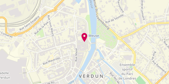 Plan de ACORIS Mutuelles Verdun, 10 Rue Chaussée, 55100 Verdun