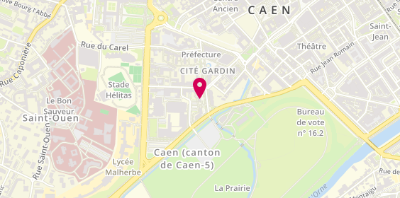 Plan de La Mutuelle Générale, 58 avenue de l'Hippodrome, 14000 Caen